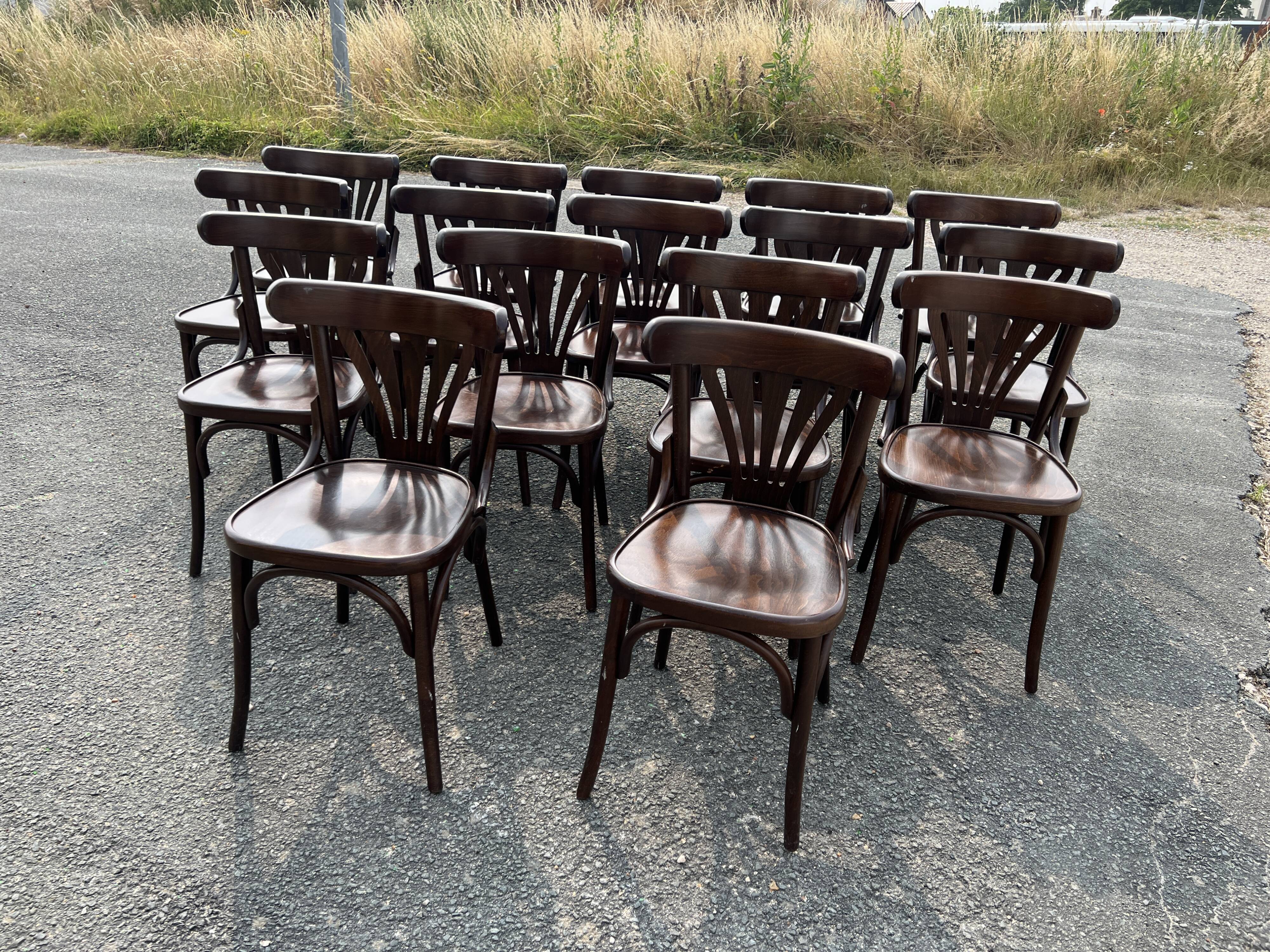 Set of 16 bistro chairs
