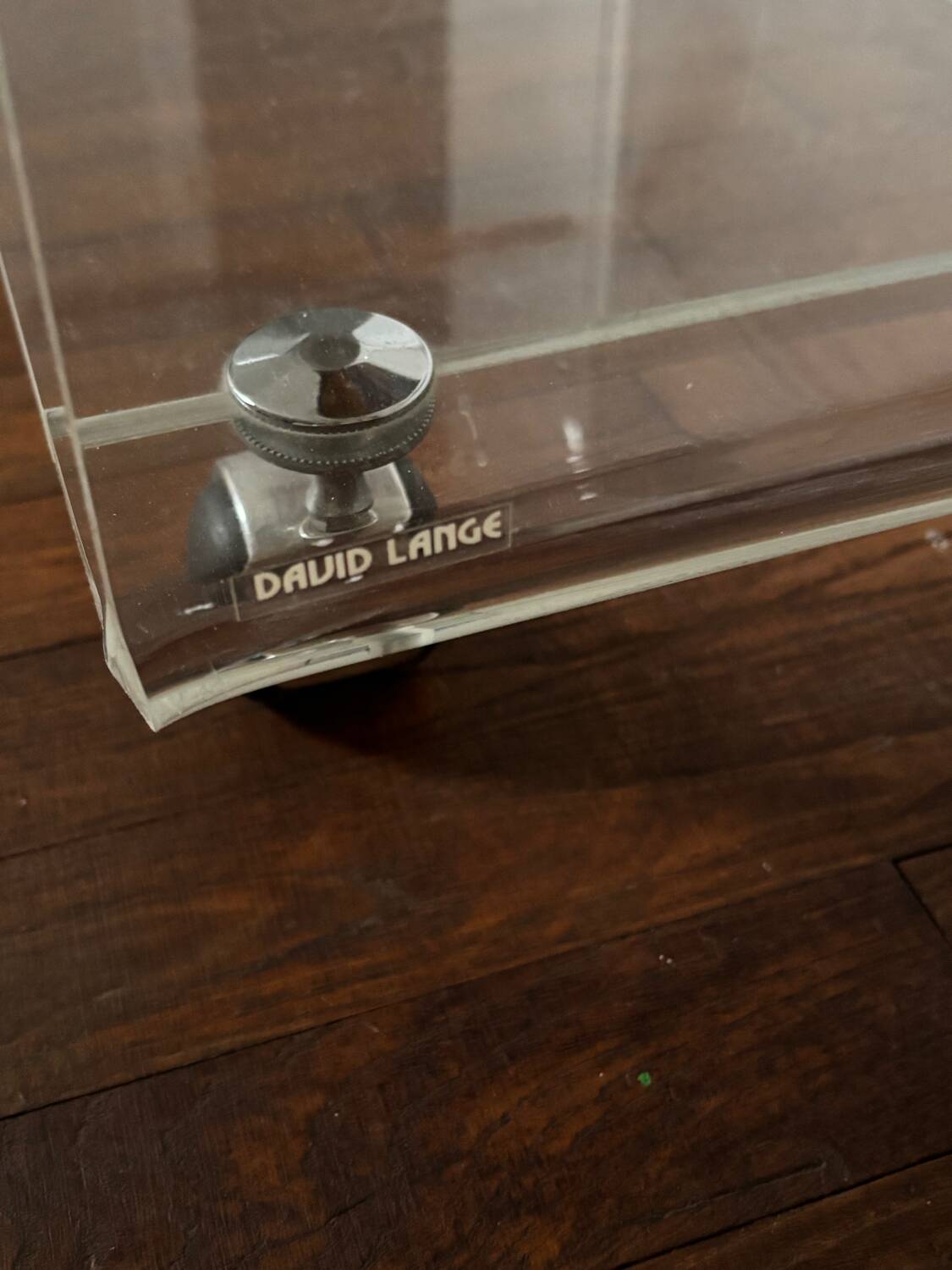 Dessert in plexiglass David Lange