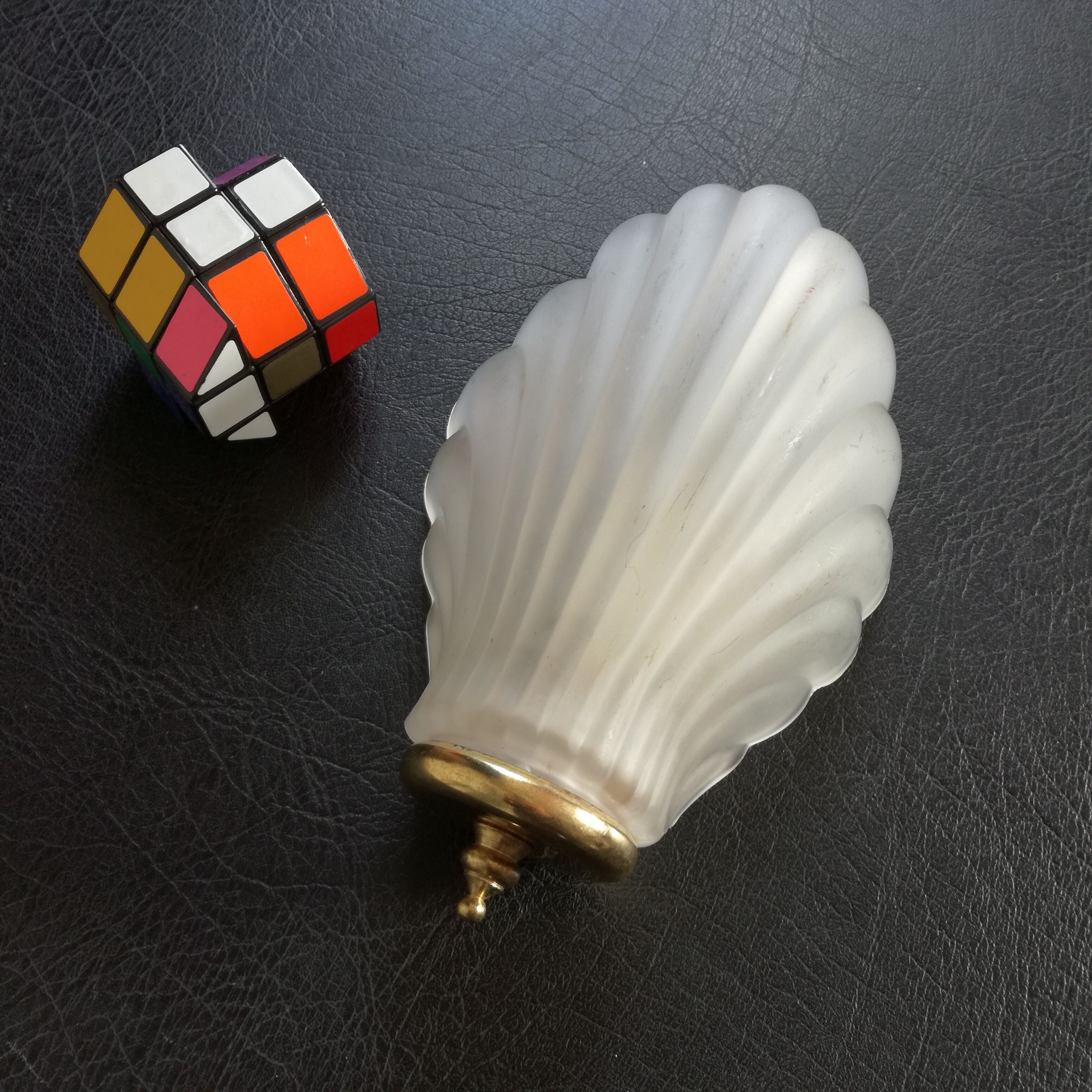 Glass shell sconce
