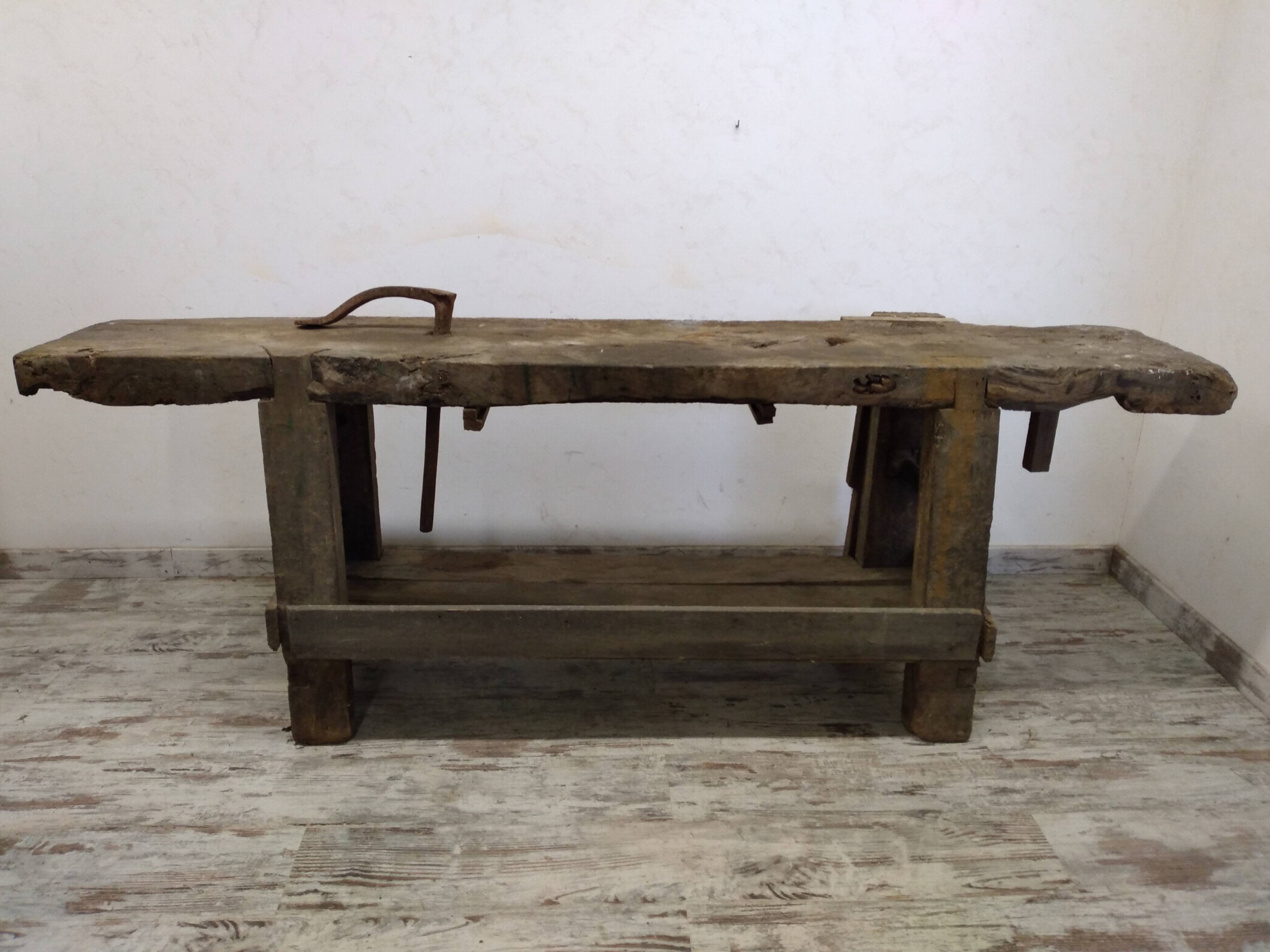 Old carpenter's workbench