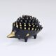 Stackable brass hedgehog ashtrays by Walter Bosse, Herta Baller, Austria, 1950s.