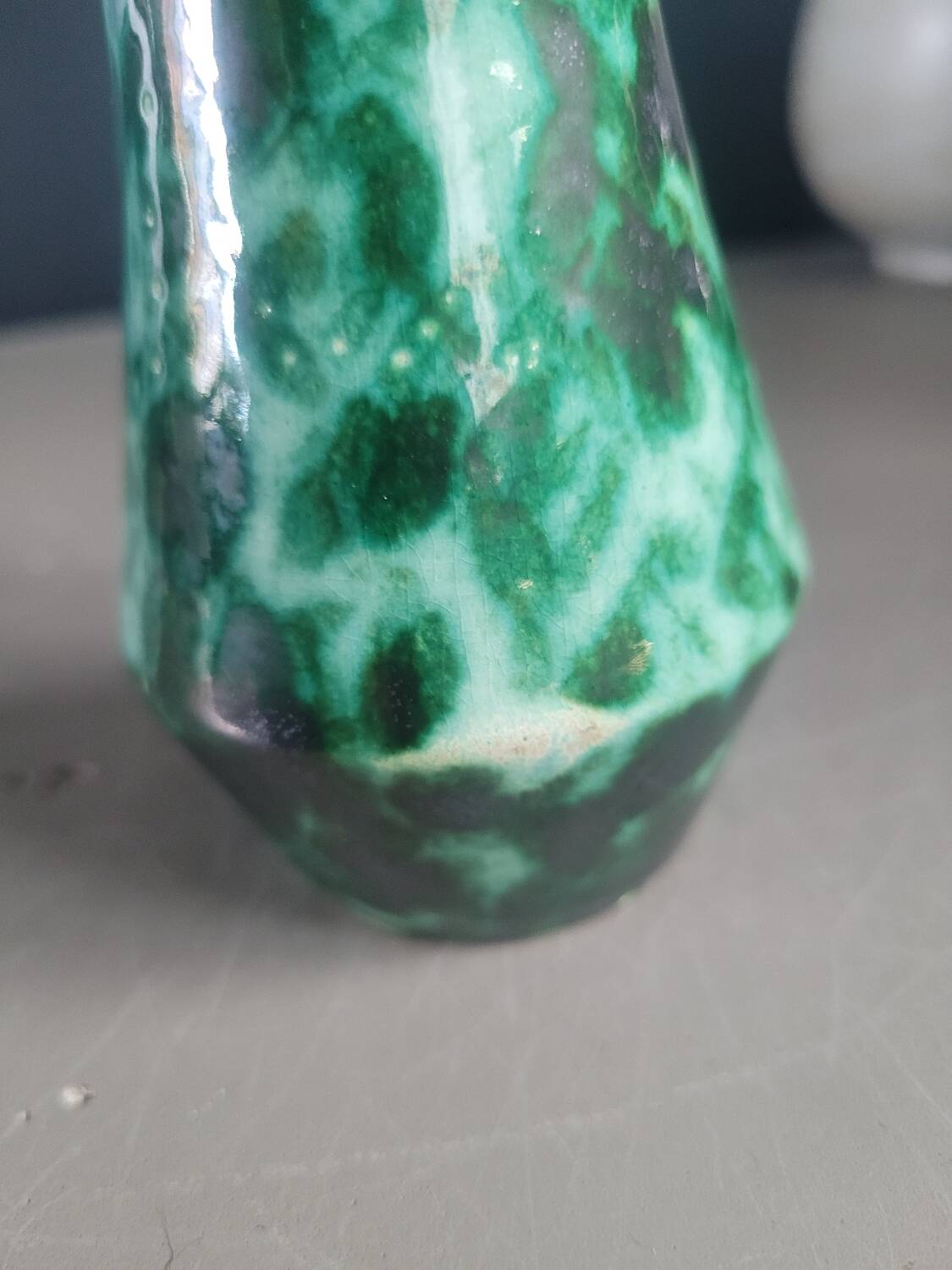 Small glazed ceramic vase