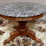 Charles x pedestal table in mahogany