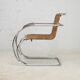 MR20 armchair, tubular chromed steel and rattan, Mies van der Rohe, circa 1960