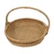 Round basket with loop wicker raffia 60s