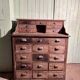 Antique solid wood workshop furniture with drawers