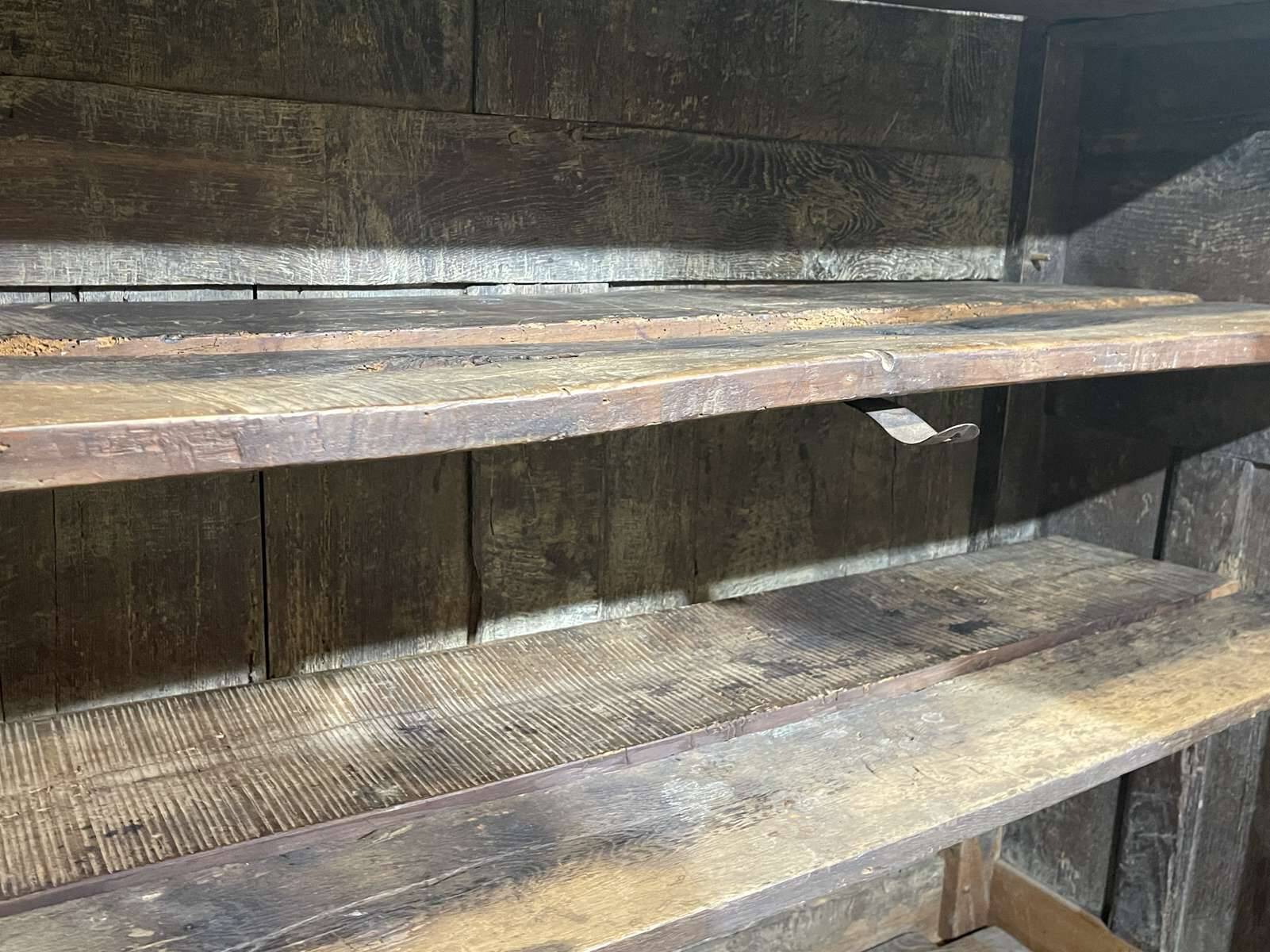 19th century rustic oak wardrobe