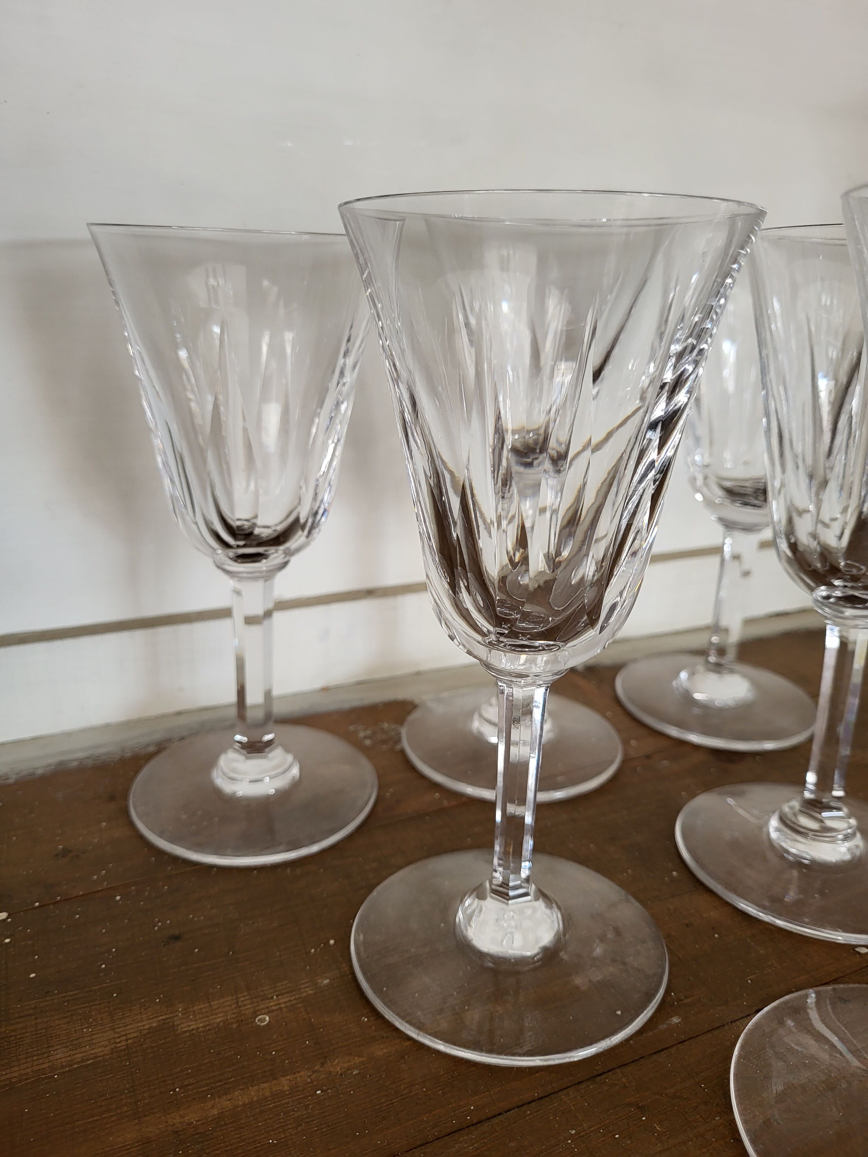 6 crystal wine glasses Saint-Louis model Cerdanya