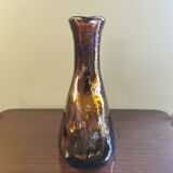 Vintage pitcher amber glass