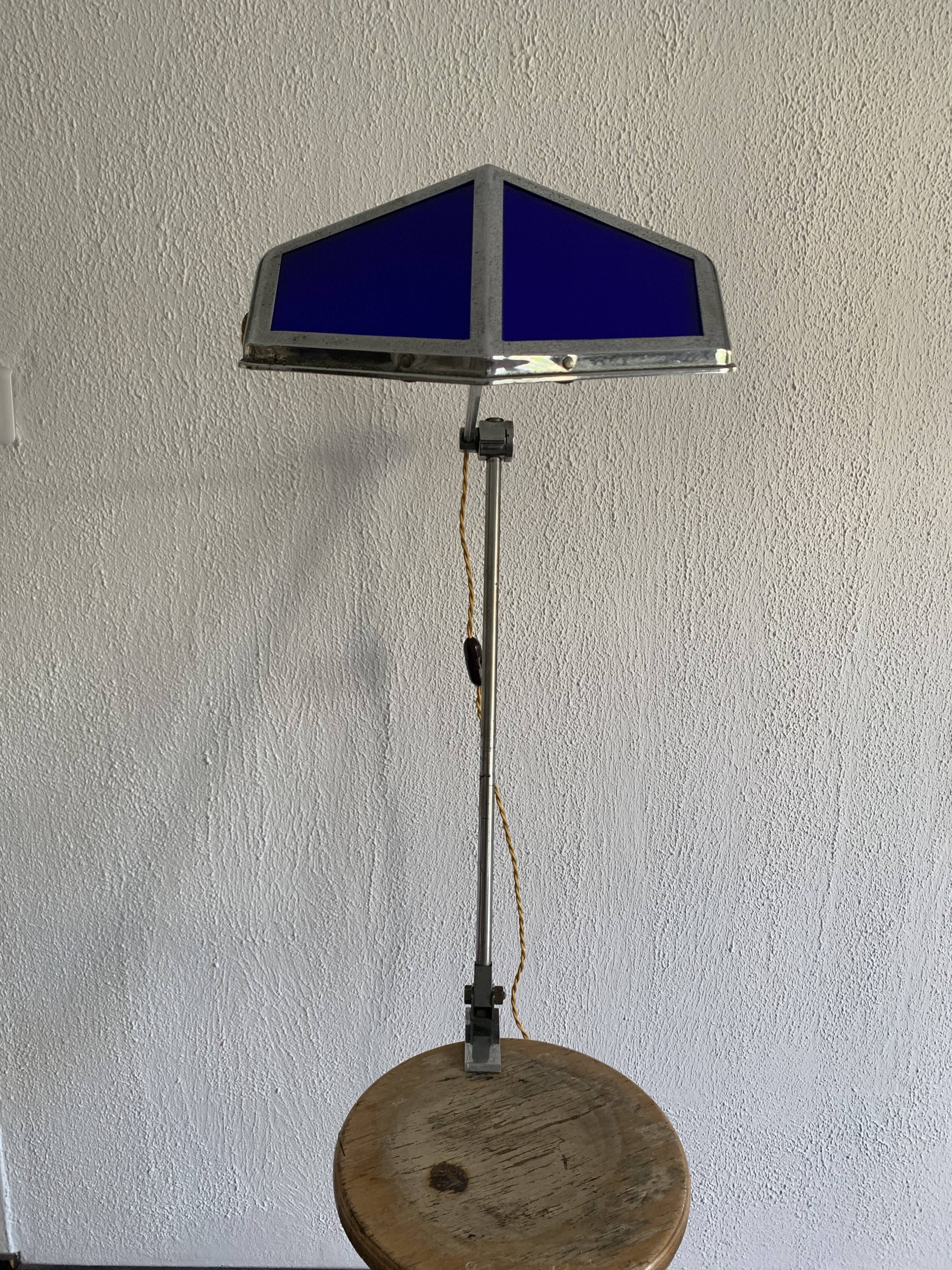 Large vintage 1920s Pirouett architect Art Deco lamp - 50 cm