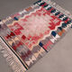 Vintage Turkish mini kilim 62x97 cm wool small kelim runner, shabby chic 2565