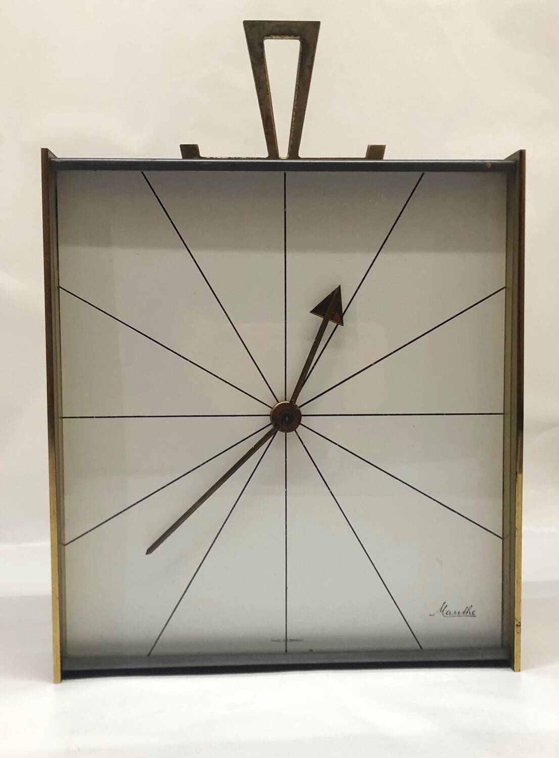 Manthe Germany brass wall clock
