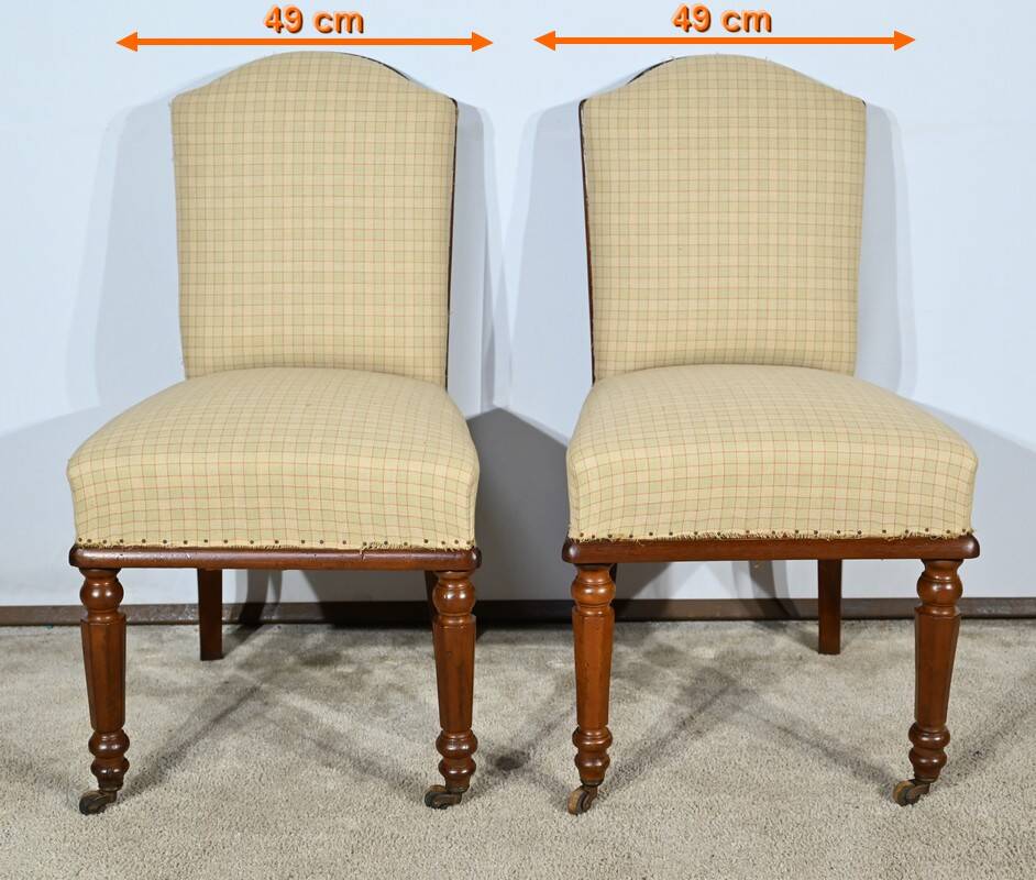 Pair of Cuban Mahogany Chairs, Restoration Period – Early 19th Century