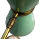 Vintage 1950s Diabolo desk lamp – celadon green & brass