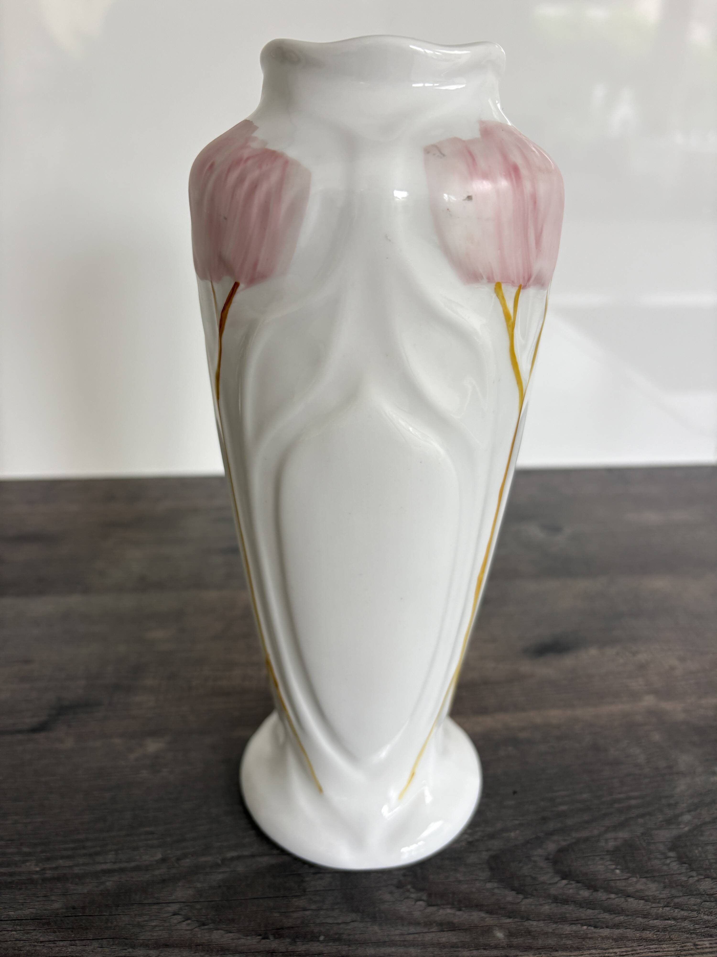 Antique Art Nouveau porcelain vase