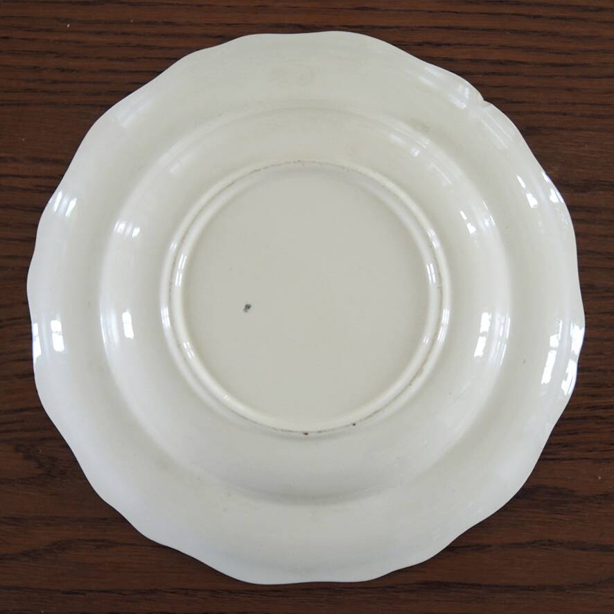 Ancienne Assiette Creuse Coq en Faïence Peinte Main