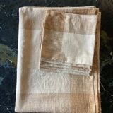 Cotton/linen tablecloth with five napkins dimensions: height -200cm- width -150cm-