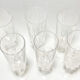 6 champagne flutes, crystal