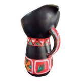 Polychrome pitcher Gabriel Fourmaintraux (1886-1984). 20cm
