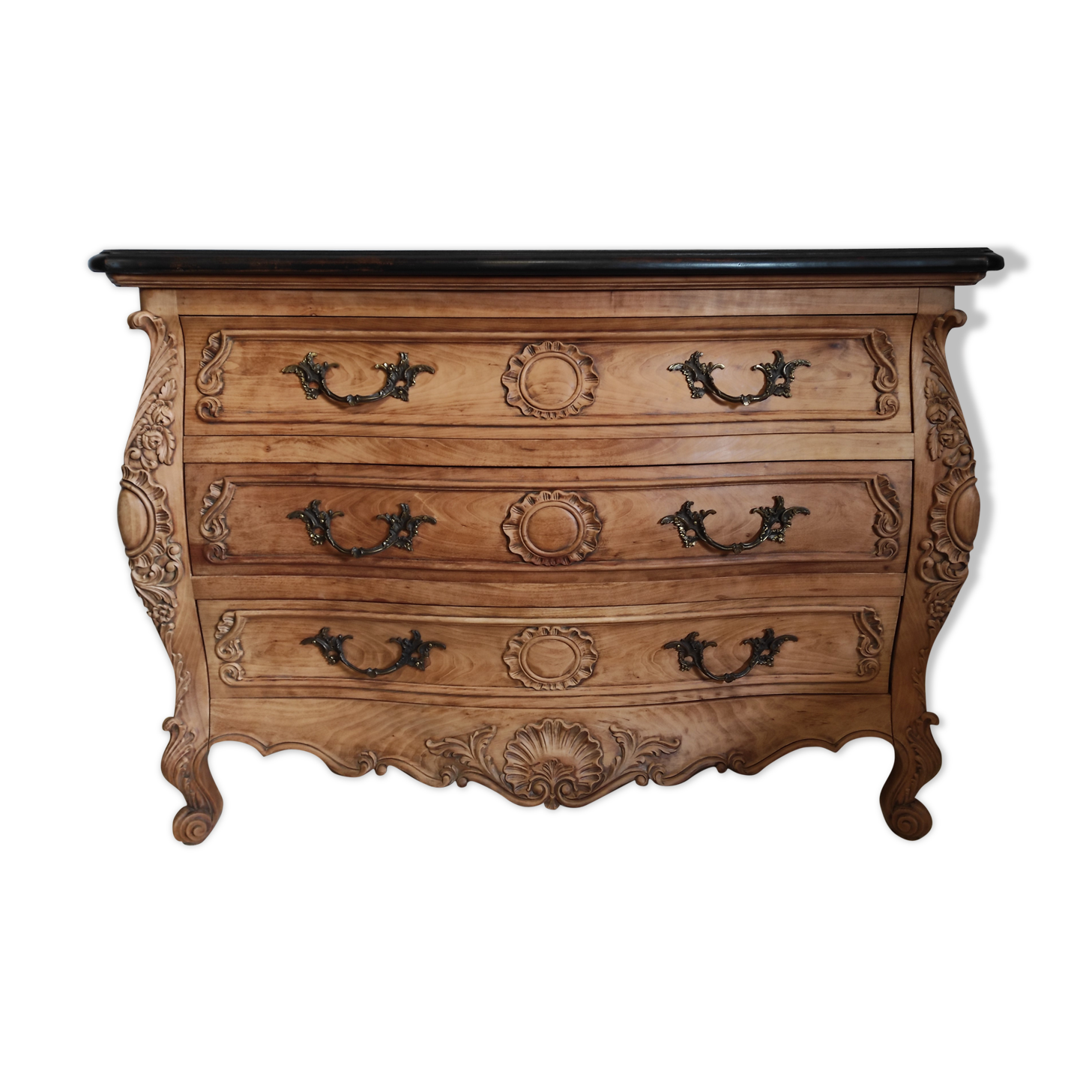 Louis XV-style Bordeaux chest of drawers redesigned
