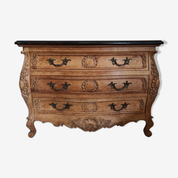 Louis XV-style Bordeaux chest of drawers redesigned