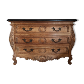 Louis XV-style Bordeaux chest of drawers redesigned
