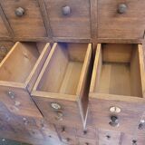 Furniture of trade 70 drawers in chene