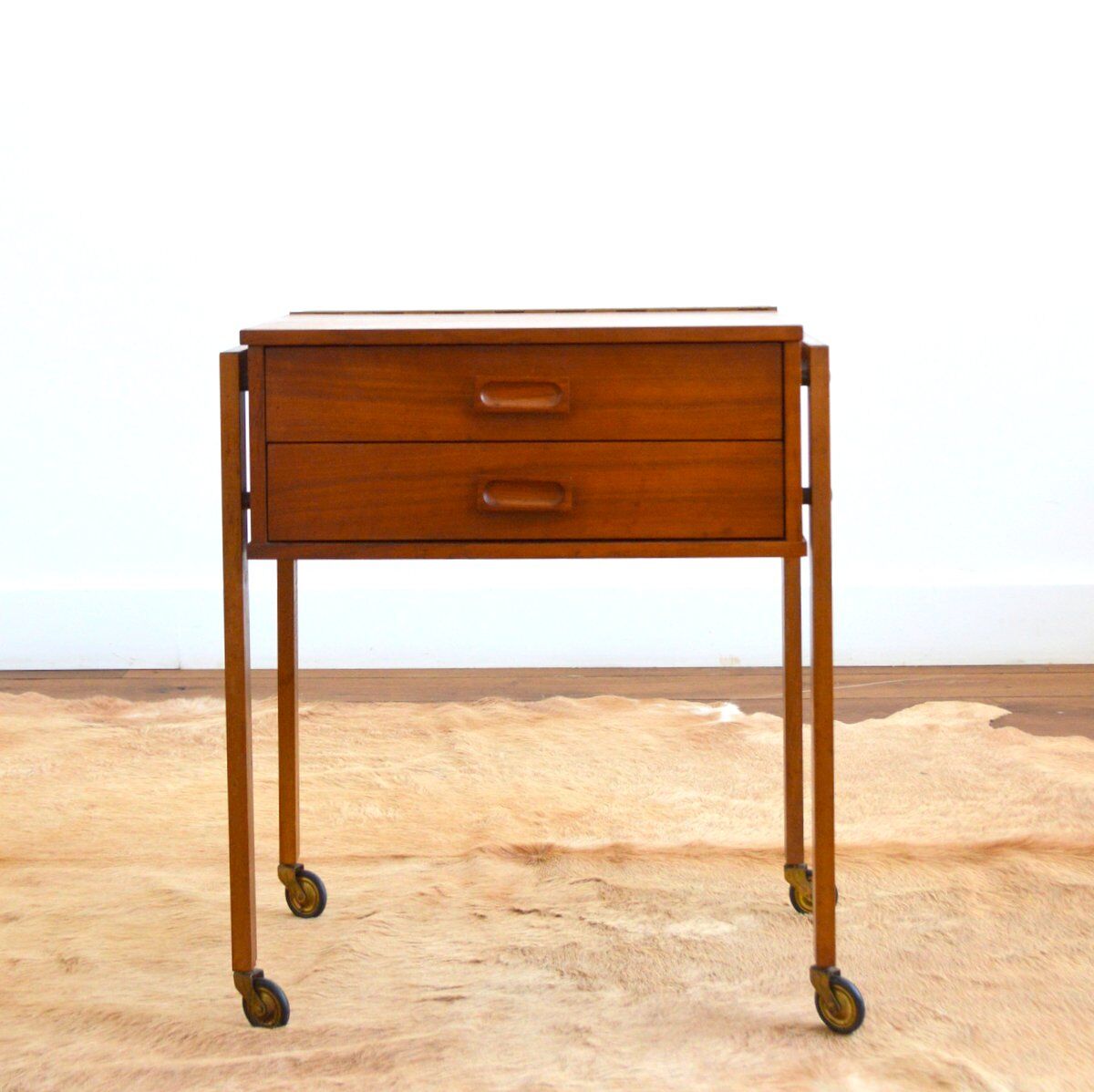 Scandinavian sewing box teak 1960s