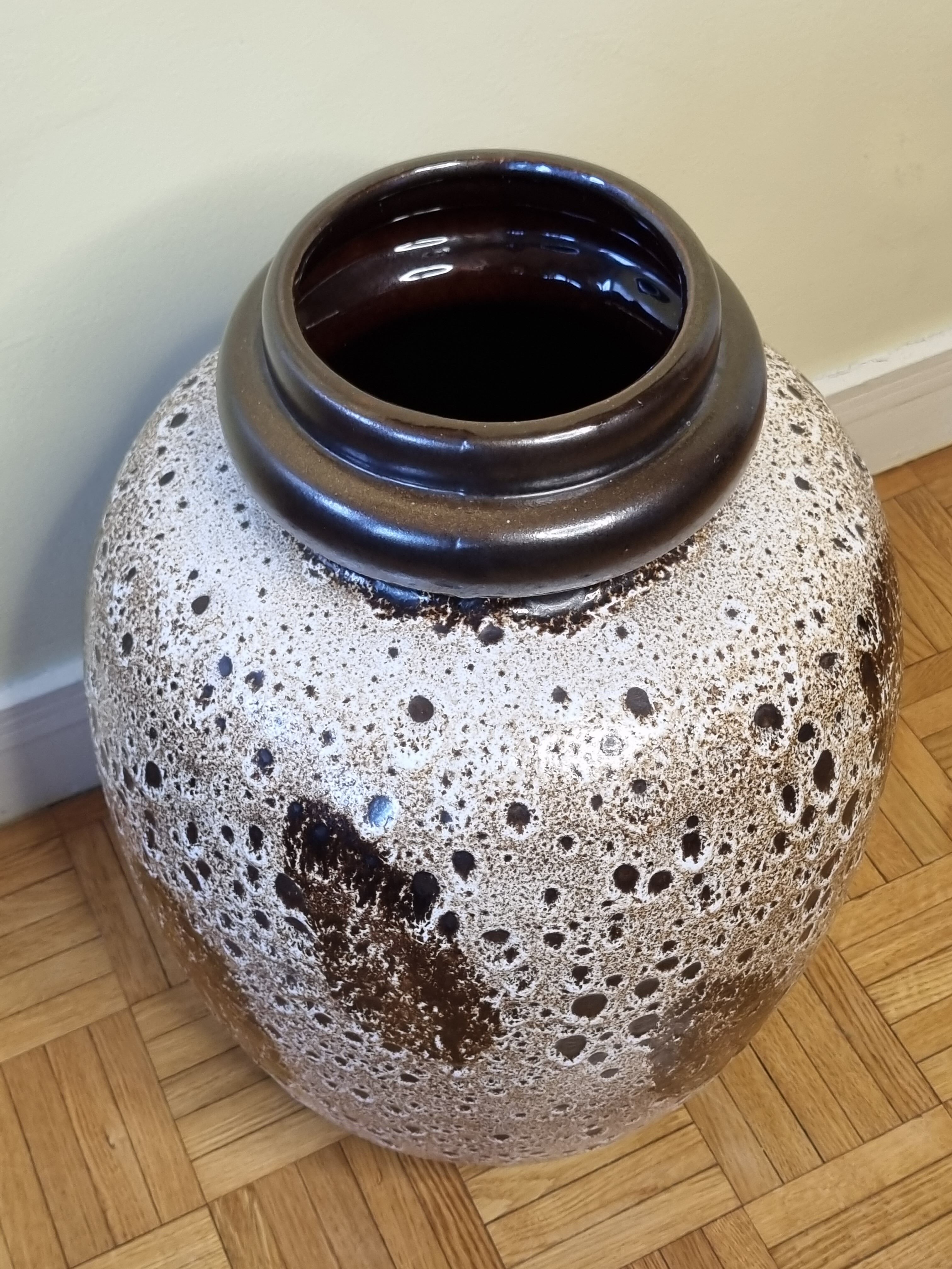 Vase "fat lava" Scheurich West Germany XXL, baluster shape, 51 cm