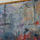 Abstract oil on canvas "warm tones", mid-20th century