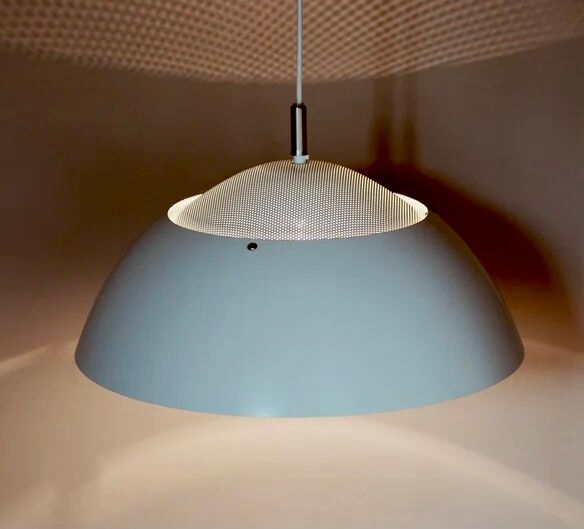 Pair of vintage Danish pendant lamps / Safari model