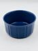 Vintage blue glazed ceramic gratin dish from the 1970s.