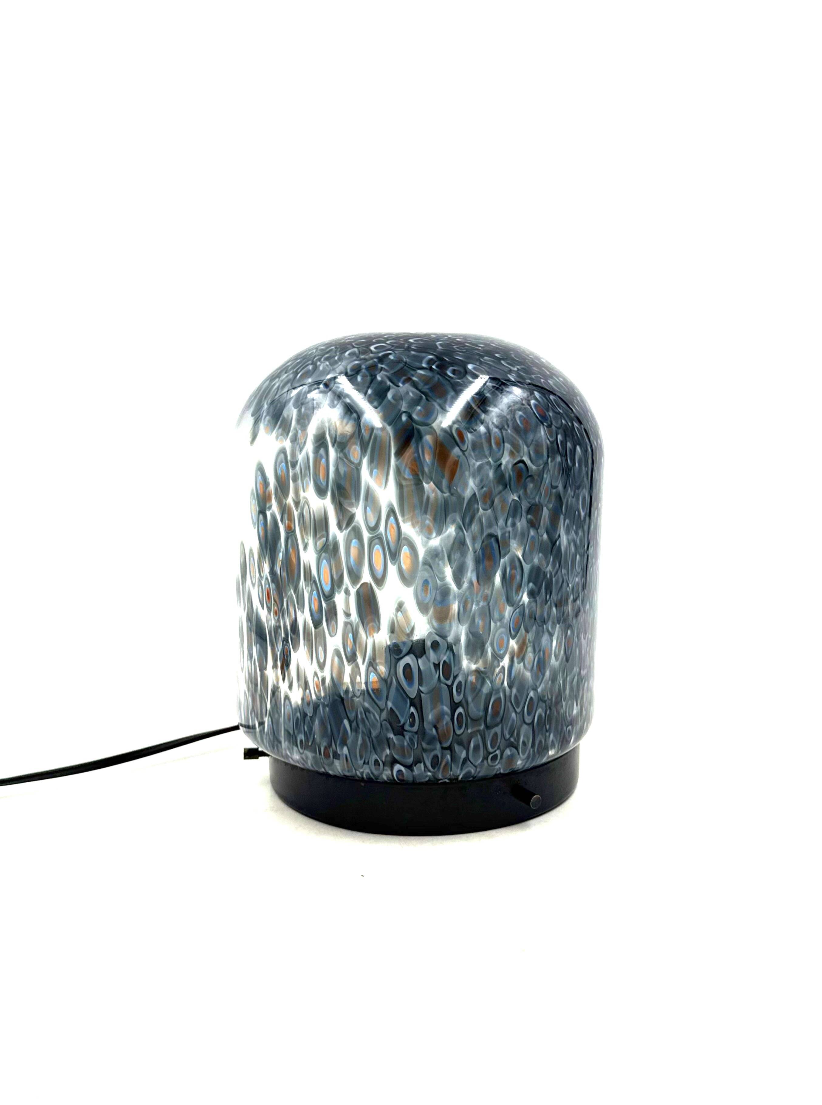 Gae Aulenti, 'Neverrino' murrine-blown glass table lamp , Vetreria Vistosi