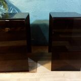 Plexiglas bedside tables 1970s