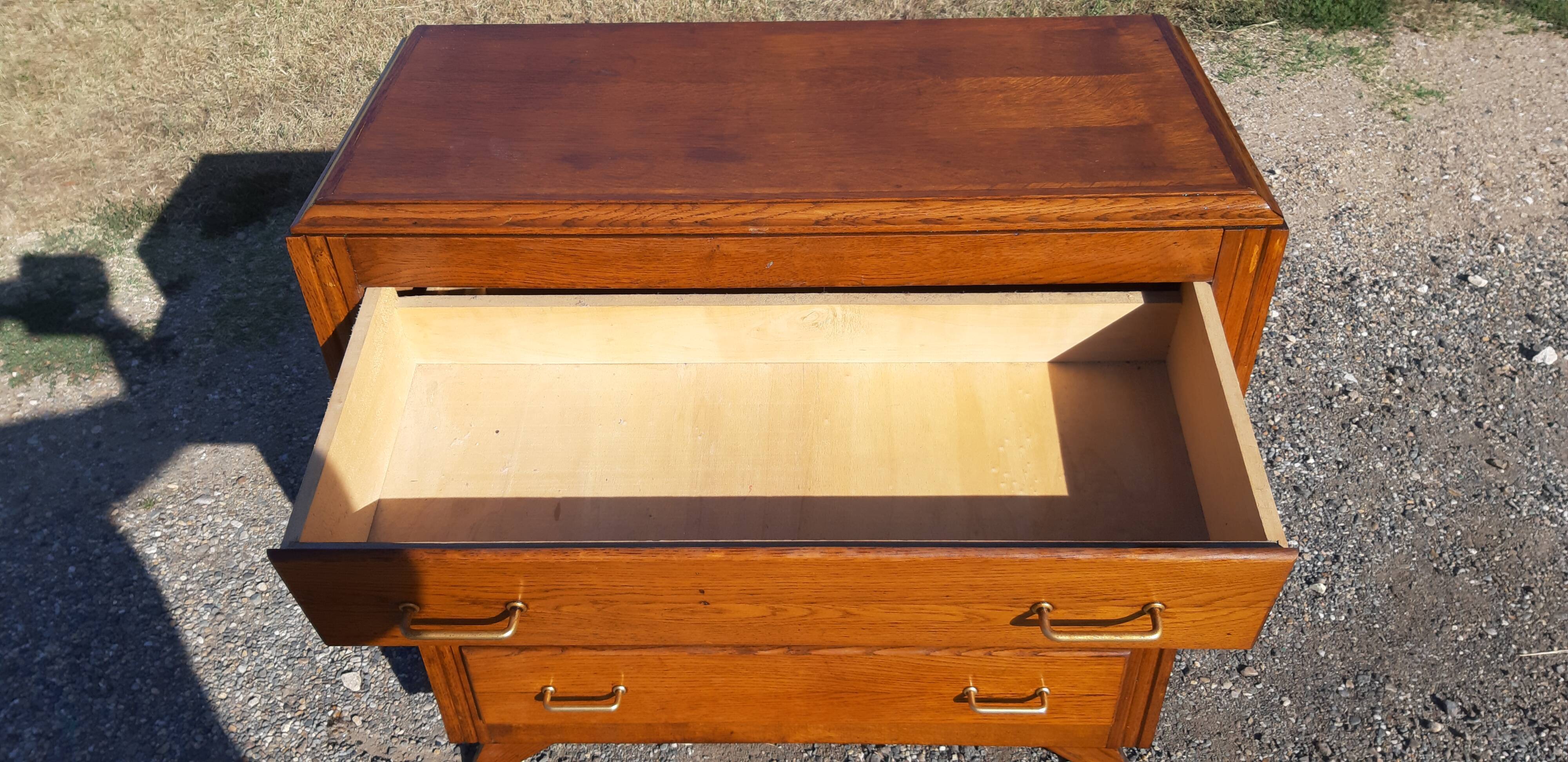 Commode vintage des années 50 pieds compas