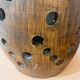 Lampe terre cuite ajourée, circa 1970
