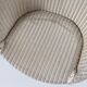 Chaise lusty lloyd loom blanche osier et métal