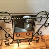 Metal coat/hat and mirror