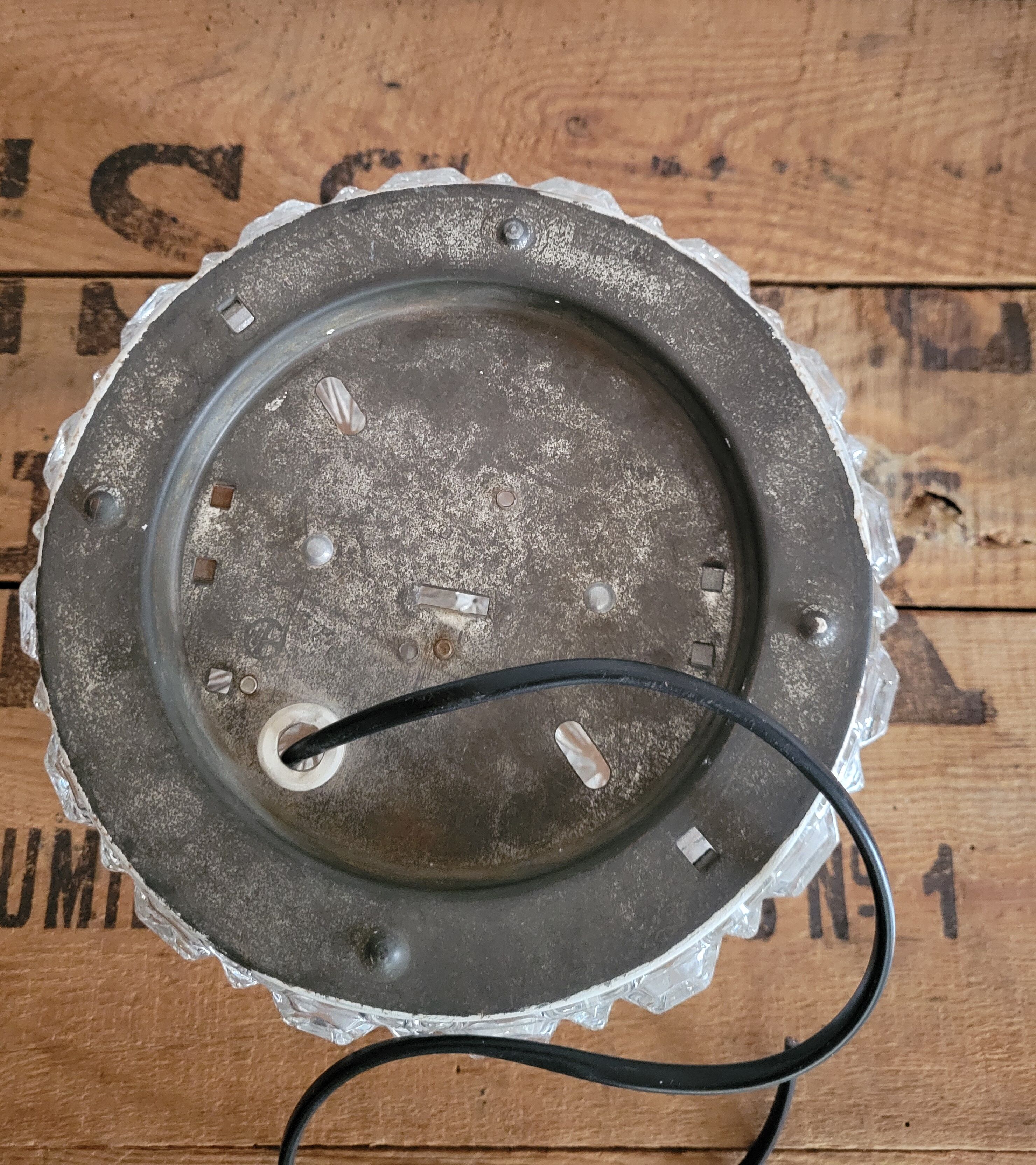 Erco molded glass ceiling light