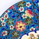 Plat en émaux de Longwy – Décor d’oiseaux et fleurs polychromes – 1950