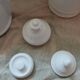 Set of 3 antique teapots/coffee pots