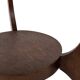 Table d'appoint Art Déco en chêne au design minimaliste