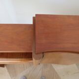 Headboard – console – sideboard – art deco – 2 doors – 2 niches in solid walnut e