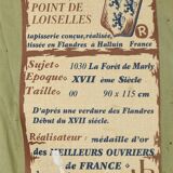 Tapisserie d'Halluin « La Forêt de Marly » au point De Loiselles