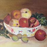 Oil painting on canvas, contemporary still life, countryside decoration