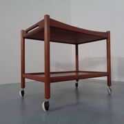 Teak Tea Cart by Hans J. Wegner for Andreas Tuck, Denmark, 1950s