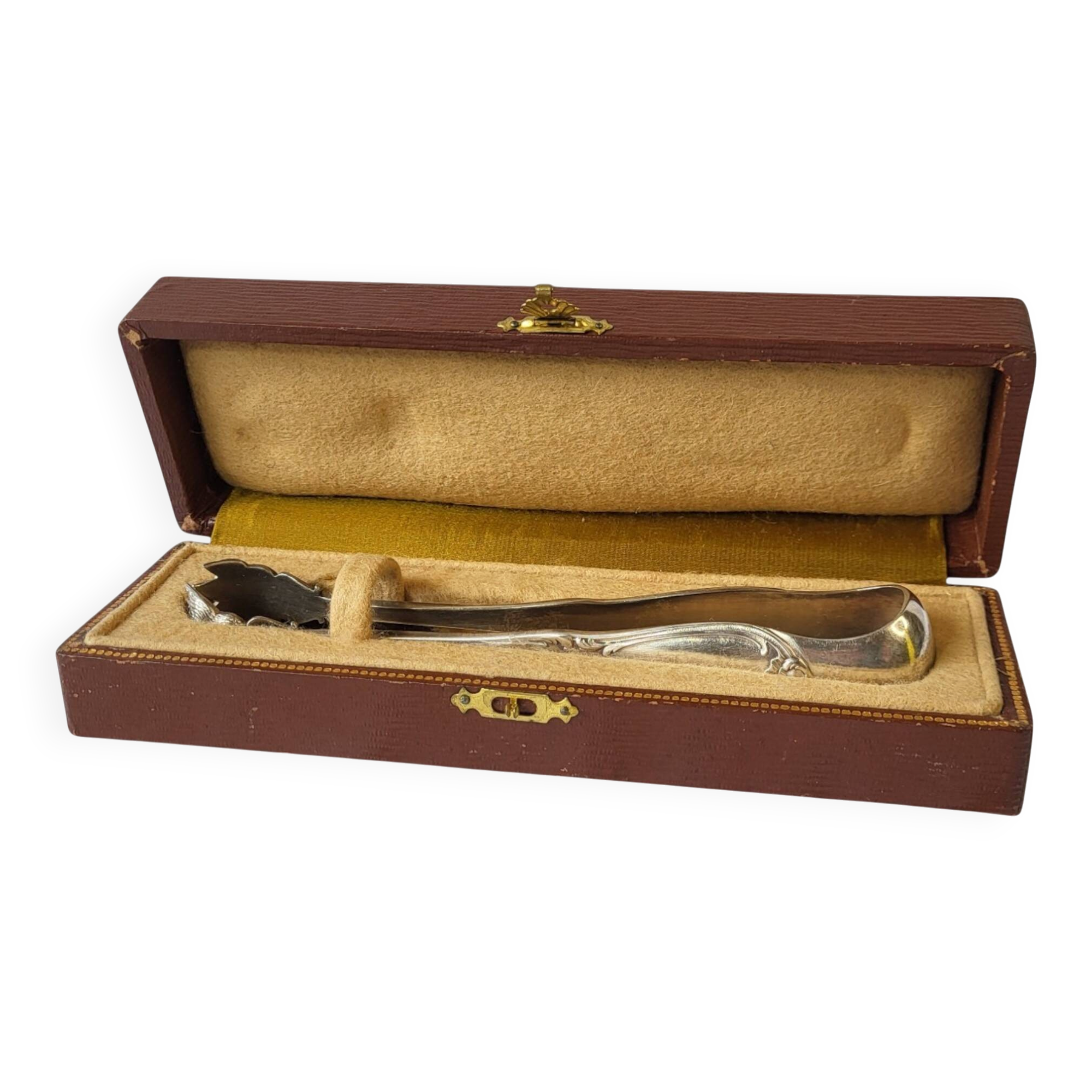 Silver-plated sugar tongs