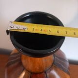 Large Artisan Vase "Nature Spirit" – Relief Floral Decoration (31cm)