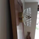 Vintage wall sconce moulded glass