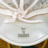 Italian Murano glass table lamps in pink, 1980s, set of 2.